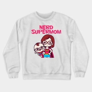 Kawaii Nerd Supermom Crewneck Sweatshirt